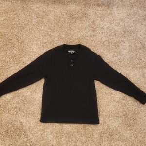 Boys Arizona Jean Company Black Buttoned Top, Size M, Like New